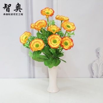 仿真花擺件 太陽花花束，點亮歐式家居的藝術(shù)氣息